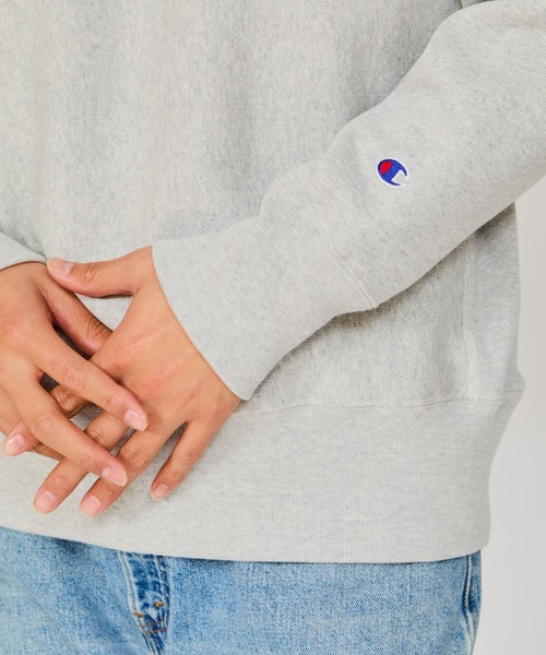 Champion(チャンピオン)の「【Champion/チャンピオン】メンズ リバースウィーブ(R) ハーフジップスウェットシャツ(スウェット・メンズ・ブラック/ダークネイビー/シルバーグレー/オートミール・MEDIUM/LARGE/X-LARGE)」の11枚目の写真