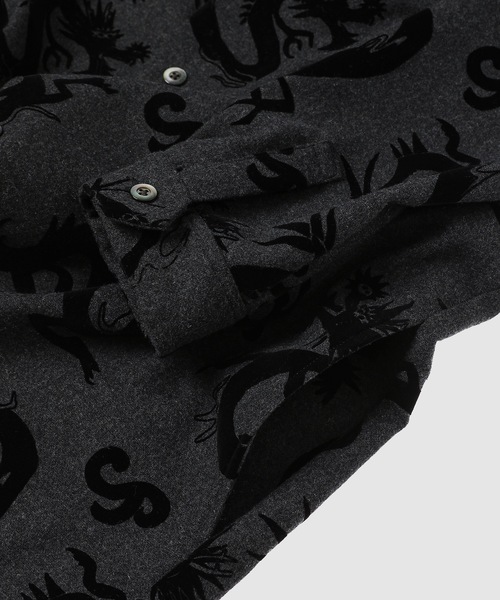 SASQUATCHfabrix.(サスクワァッチファブリックス)の「"FLYING DRAGON" OC SHIRT(シャツ/ブラウス・メンズ・ブラック・M/L)」の4枚目の写真