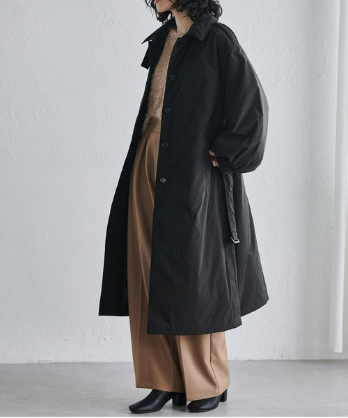 RANAN(ラナン)の「<カポック>エコダウンステンカラーコート(ステンカラーコート・レディース・ブラック/ピンク・LL/M/L)」の10枚目の写真