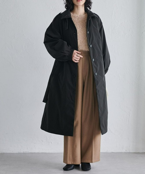 RANAN(ラナン)の「<カポック>エコダウンステンカラーコート(ステンカラーコート・レディース・ブラック/ピンク・LL/M/L)」の9枚目の写真