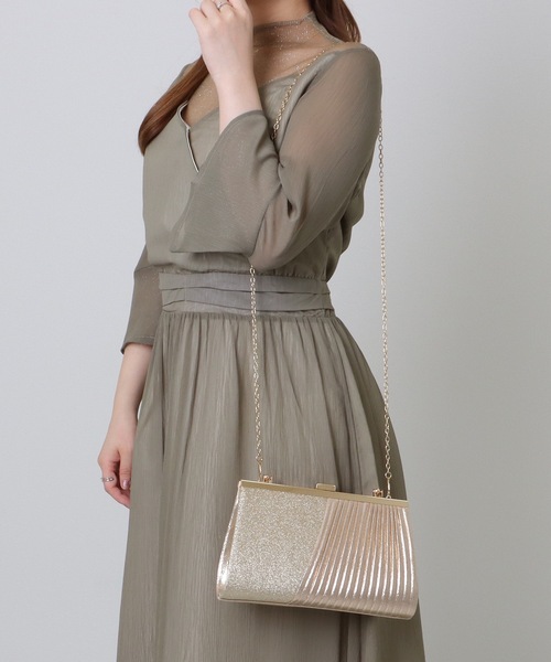 Lace Ladies(レースレディース)の「ラメ×プリーツ 3WAY コンパクト スクエア バッグ(クラッチバッグ・レディース・シルバー/ブラック/ゴールド・FREE)」の17枚目の写真