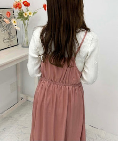 raffime（ラフィミー）の「カットアウトキャミワンピース（ワンピース・レディース・ブラック/グレイッシュベージュ/ピンク・MEDIUM/SMALL）」の16枚目の写真