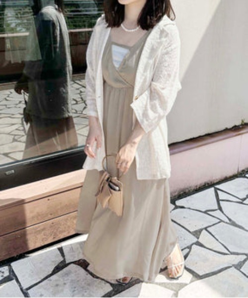 raffime（ラフィミー）の「カットアウトキャミワンピース（ワンピース・レディース・ブラック/グレイッシュベージュ/ピンク・MEDIUM/SMALL）」の22枚目の写真