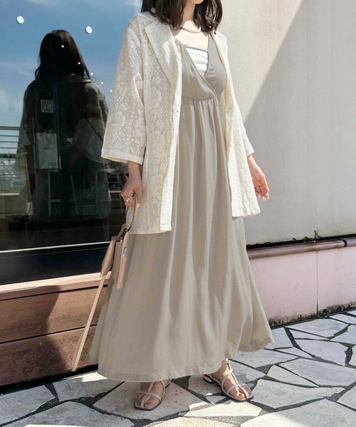 raffime（ラフィミー）の「カットアウトキャミワンピース（ワンピース・レディース・ブラック/グレイッシュベージュ/ピンク・MEDIUM/SMALL）」の12枚目の写真