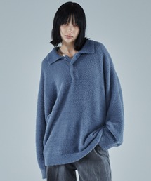 VELNUS | 【VELNUS】Loose silhouette volume sleeve shaggy knit polo shirt/ルーズシルエットボリュームスリーブシャギーニットポロシャツ(ニット/セーター)