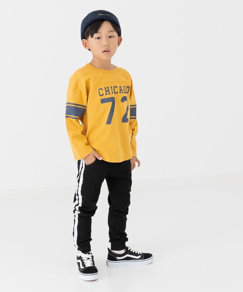 chil2(チルツー)の「脇ライン 裏毛スウェットパンツ(スウェットパンツ・キッズ・ブラック/ベージュ/ネイビー/グレー・140cm/150cm/90cm/110cm/100cm/120cm/130cm)」の20枚目の写真