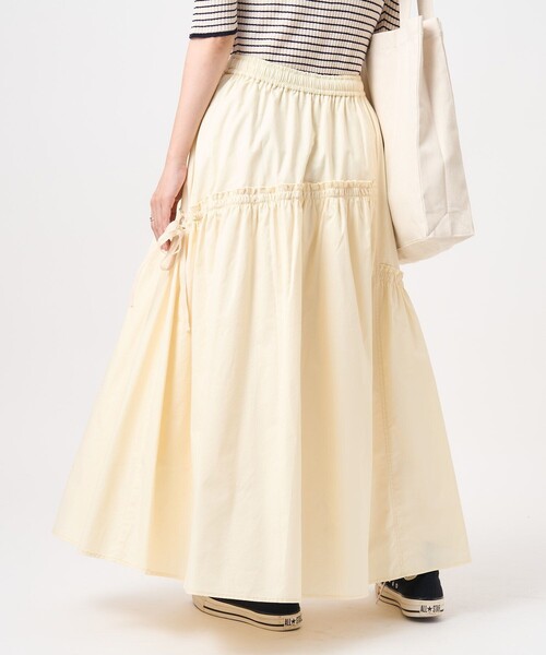 FREAK'S STORE（フリークスストア）の「ギャザーリボンスカート/フレアスカート（スカート・レディース・ブラック/オフホワイト/オリーブ・ﾌﾘ-）」の16枚目の写真