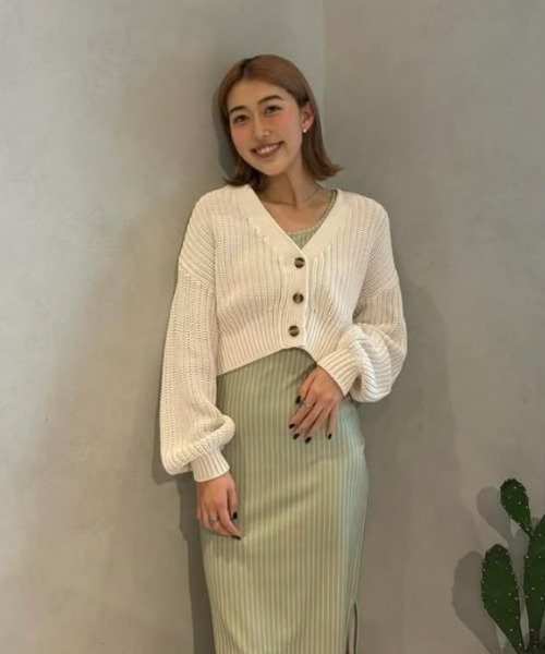 ROXY（ロキシー）の「SUNDAZE SWEATER WASH/ロキシーカーディガン（ニット/セーター・レディース・ホワイト/ブルー/ブラック系その他・MEDIUM/SMALL）」の15枚目の写真