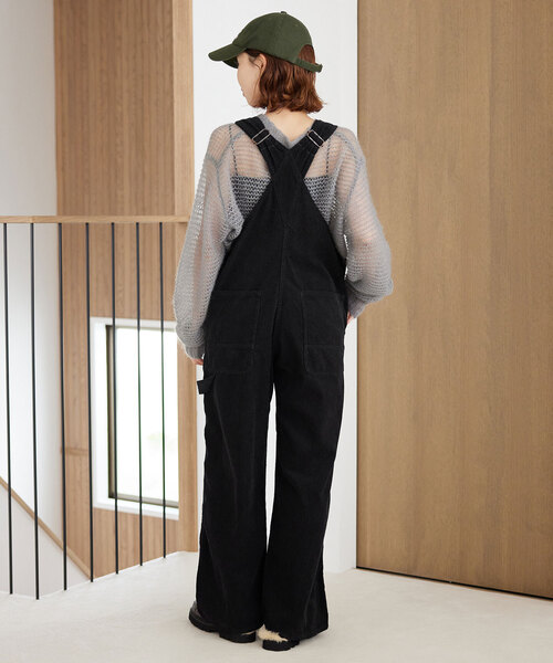 SLOBE IENA(スローブイエナ)の「コーデュロイサロペット(サロペット/オーバーオール・レディース・ブラック/ブラウン・FREE)」の5枚目の写真