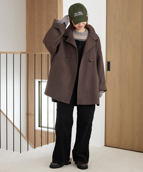 SLOBE IENA(スローブイエナ)の「コーデュロイサロペット(サロペット/オーバーオール・レディース・ブラック/ブラウン・FREE)」の7枚目の写真