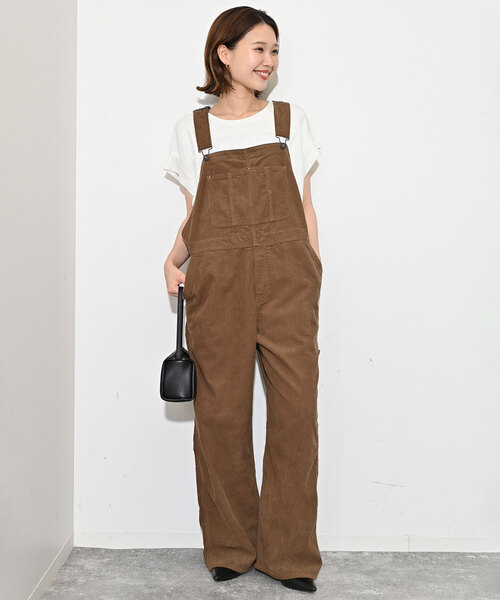 SLOBE IENA(スローブイエナ)の「コーデュロイサロペット(サロペット/オーバーオール・レディース・ブラック/ブラウン・FREE)」の19枚目の写真