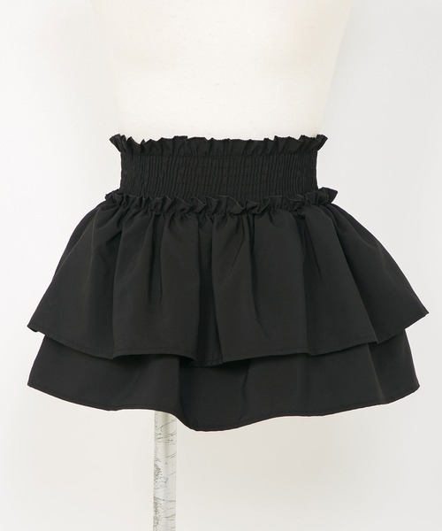 Diable baiser（ディアブルベーゼ）の「インナーペチパンでも履けるスカパン（スカート・レディース・ホワイト/ブラック・SMALL/MEDIUM/LARGE/LL）」の6枚目の写真