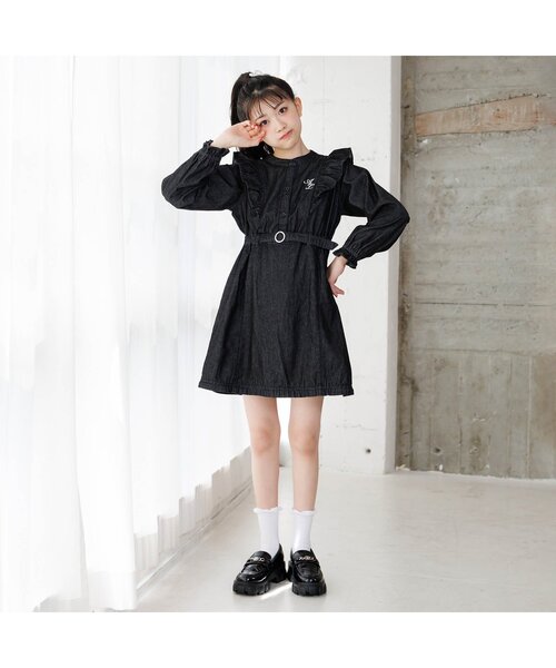 algy(アルジー)の「チェーン付きボリュームソールローファー(ローファー・キッズ・ブラック・23/24/22.5/23.5)」の2枚目の写真