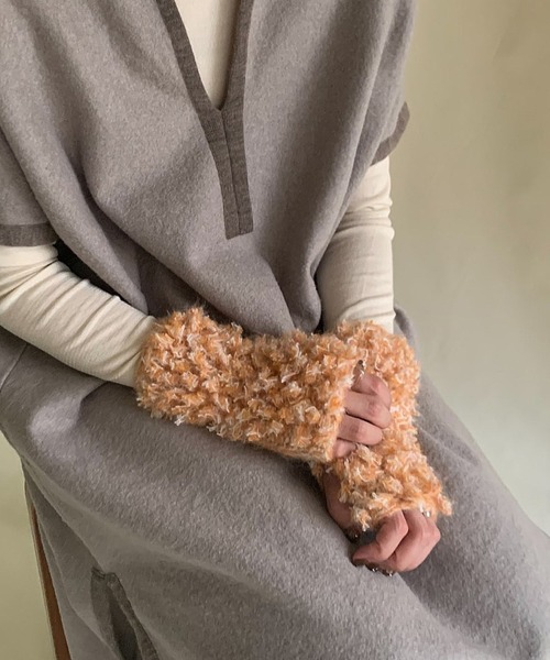 ≪HAND KNIT≫ PIGMO KNIT ARM WARMERS（アームカバー）｜ORIENT MILLINERY（オリエント ミリナリー）