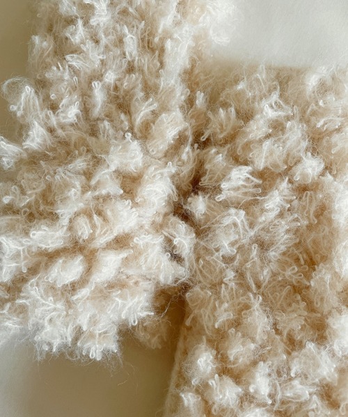 ORIENT MILLINERY(オリエント ミリナリー)の「≪HAND KNIT≫ PIGMO KNIT ARM WARMERS(アームカバー・レディース・ブルー/オレンジ/ベージュ/アイボリー/チャコールグレー・FREE)」の12枚目の写真