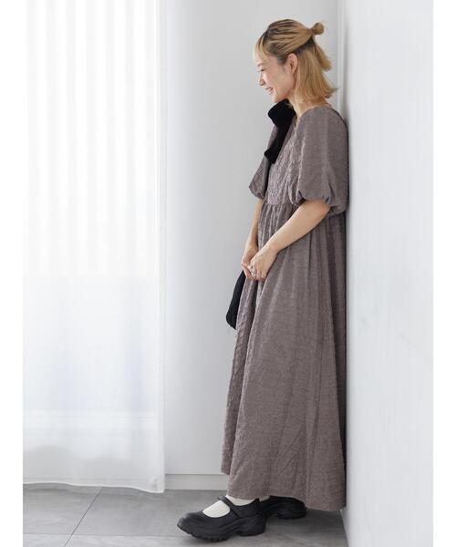 ehka sopo（エヘカソポ）の「バックリボンワンピース（ワンピース・レディース・カーキ/モカ/ブラック・F）」の6枚目の写真