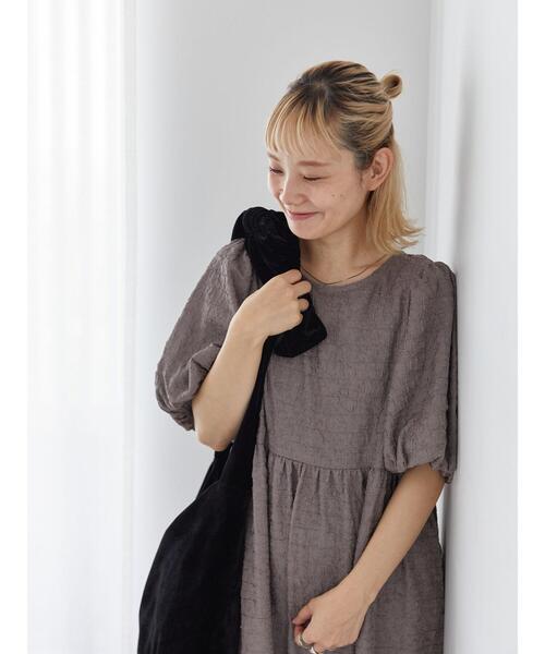 ehka sopo（エヘカソポ）の「バックリボンワンピース（ワンピース・レディース・カーキ/モカ/ブラック・F）」の9枚目の写真