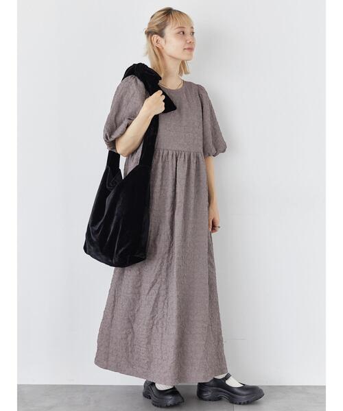 ehka sopo（エヘカソポ）の「バックリボンワンピース（ワンピース・レディース・カーキ/モカ/ブラック・F）」の11枚目の写真