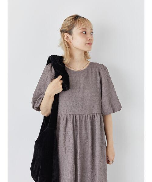 ehka sopo（エヘカソポ）の「バックリボンワンピース（ワンピース・レディース・カーキ/モカ/ブラック・F）」の14枚目の写真