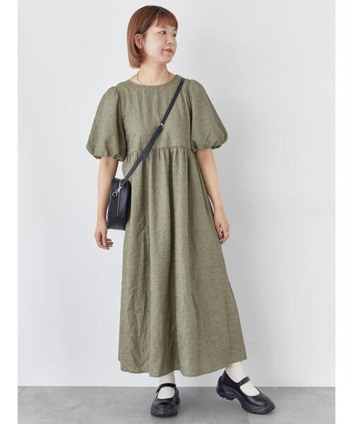 ehka sopo（エヘカソポ）の「バックリボンワンピース（ワンピース・レディース・カーキ/モカ/ブラック・F）」の18枚目の写真