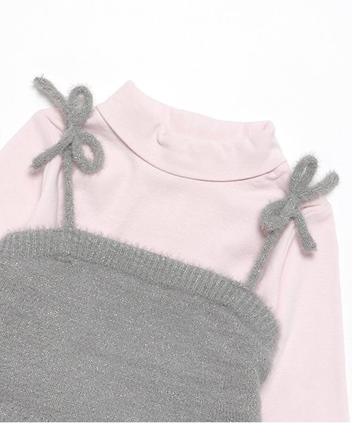 petit main(プティマイン)の「【リンク】キラキラニットビスチェセット(キッズ)(アンサンブル・キッズ・シルバーグレー/ラベンダー・80cm/90cm/100cm/110cm/120cm/130cm)」の5枚目の写真