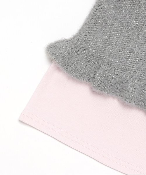 petit main(プティマイン)の「【リンク】キラキラニットビスチェセット(キッズ)(アンサンブル・キッズ・シルバーグレー/ラベンダー・80cm/90cm/100cm/110cm/120cm/130cm)」の7枚目の写真