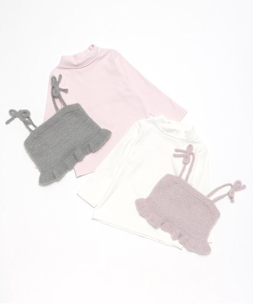 petit main(プティマイン)の「【リンク】キラキラニットビスチェセット(キッズ)(アンサンブル・キッズ・シルバーグレー/ラベンダー・80cm/90cm/100cm/110cm/120cm/130cm)」の9枚目の写真