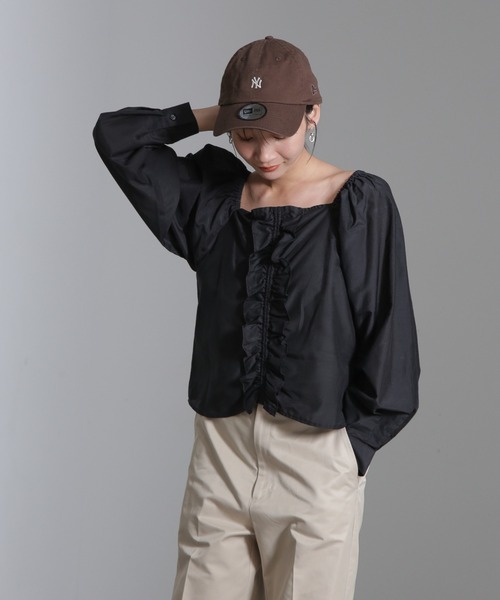 未使用タグ付きGUCCI シルク混 ブラウス 前後 両袖フリル 未使用タグ付きGUCCI シルク混 ブラウス 前後 両袖フリル