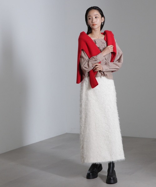未使用タグ付きGUCCI シルク混 ブラウス 前後 両袖フリル GUCCI - 美品 GUCCI グッチ 長袖 プリーツ フリルシャツ