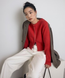 Bonjour Sagan | スリットヘムフェザーカーディガン(カーディガン/ボレロ)