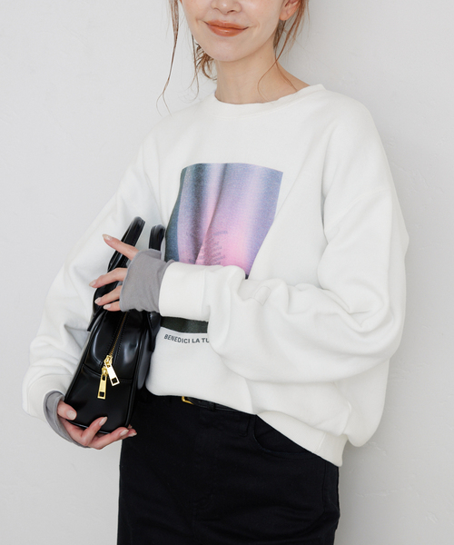 スローブイエナ WEAR VOYAGE SLOBE別注 フォトプリントスウェット SLOBE IENA（スローブイエナ）の「WEAR VOYAGE SLOBE別注 フォト