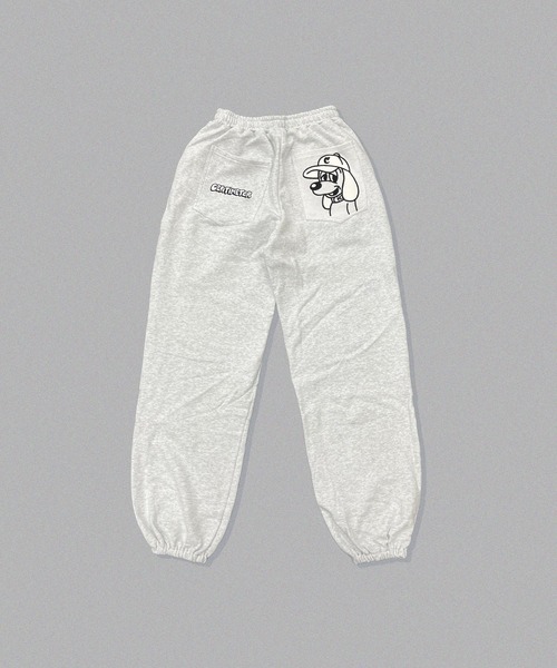 centimeter（センチメーター）の「CMT ruler pigment sweat pants（スウェットパンツ・メンズ・杢グレー/ネイビー/スミクロ/ブラウン・MEDIUM/LARGE/X-LARGE）」の3枚目の写真