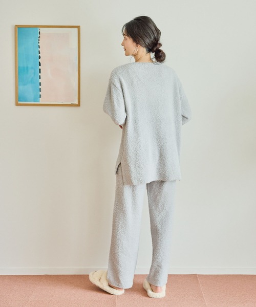 LAFUKU/ラフク】もちふわマシュマロニットトップス/ルームウェア（上下