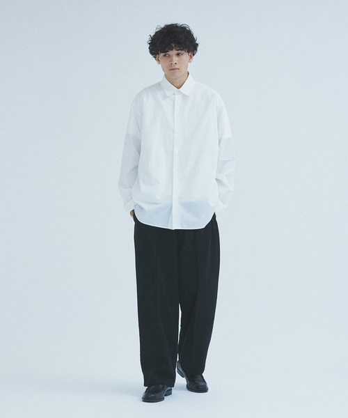 417 EDIFICE(フォーワンセブンエディフィス)の「フェイクスエード エンボス イージーパンツ(スウェットパンツ・メンズ・ブラック系その他/ライトグレー・MEDIUM/LARGE)」の3枚目の写真