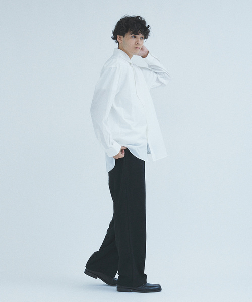 417 EDIFICE(フォーワンセブンエディフィス)の「フェイクスエード エンボス イージーパンツ(スウェットパンツ・メンズ・ブラック系その他/ライトグレー・MEDIUM/LARGE)」の8枚目の写真