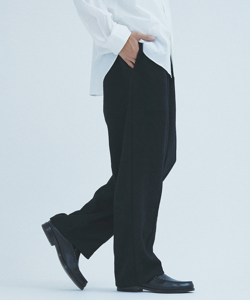 417 EDIFICE(フォーワンセブンエディフィス)の「フェイクスエード エンボス イージーパンツ(スウェットパンツ・メンズ・ブラック系その他/ライトグレー・MEDIUM/LARGE)」の14枚目の写真