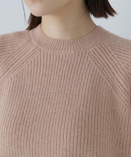 NATURAL BEAUTY BASIC（ナチュラルビューティーベーシック）の「◇レースアップリボンスリーブニット（ニット/セーター・レディース・チャコールグレー/ベージュ/ラベンダー・FREE）」の21枚目の写真