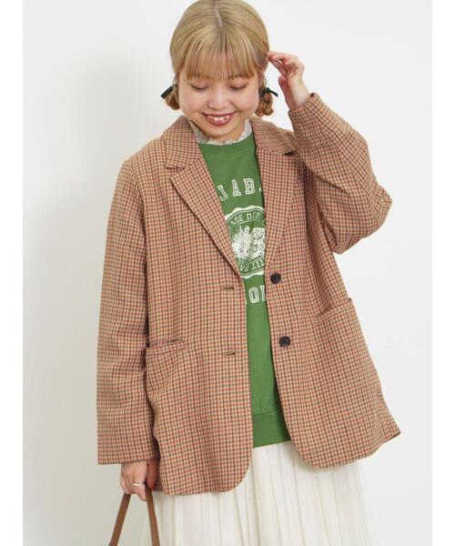 Samansa Mos2(サマンサ モスモス)の「ミニ裏毛カレッジプリントスウェット(Tシャツ/カットソー・レディース・ブラック/グリーン/レッド/キナリ/マスタード・F)」の19枚目の写真