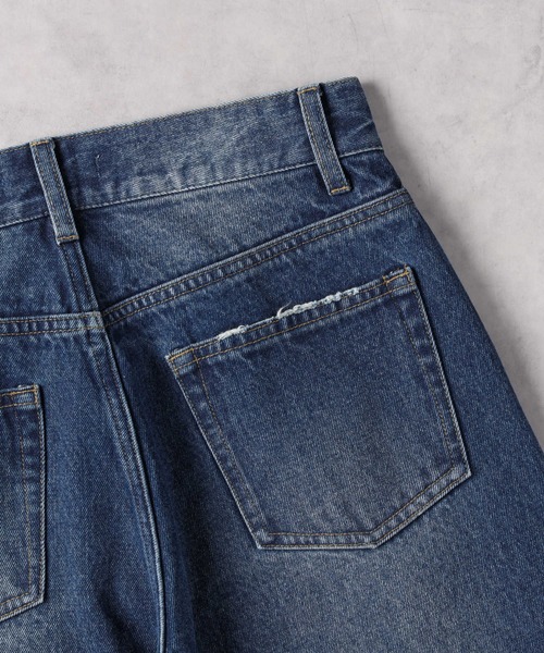 Right-on(ライトオン)の「カーブデニムパンツ(デニムパンツ・レディース・ダークインディゴブルー・S/M/L/XL)」の9枚目の写真