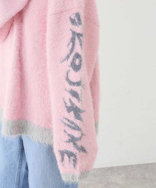 Oriens JOURNAL STANDARD（オリエンス ジャーナルスタンダード）の「【irojikake/イロジカケ】 FLUFFY RUGBY SHIRT IG24AWKT24P/ KT24G（ニット/セーター・レディース・バーガンディー/ブラック・FREE）」の17枚目の写真