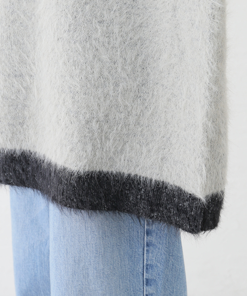 Oriens JOURNAL STANDARD（オリエンス ジャーナルスタンダード）の「【irojikake/イロジカケ】 FLUFFY RUGBY SHIRT IG24AWKT24P/ KT24G（ニット/セーター・レディース・バーガンディー/ブラック・FREE）」の21枚目の写真