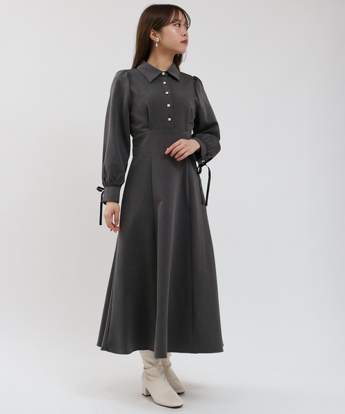 袖口リボンコルセットワンピース（ワンピース）｜ASTORIA ODIER（アストリアオディール）