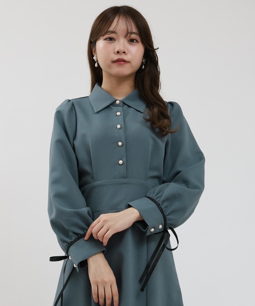 袖口リボンコルセットワンピース（ワンピース）｜ASTORIA ODIER（アストリアオディール）