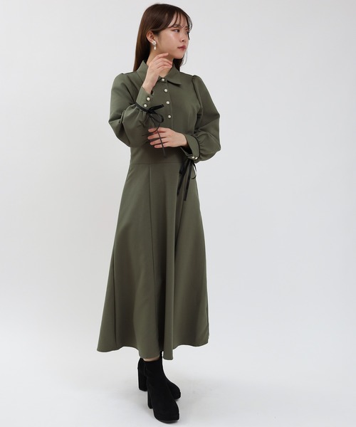 袖口リボンコルセットワンピース（ワンピース）｜ASTORIA ODIER（アストリアオディール）