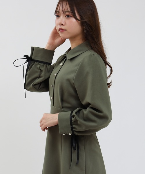 袖口リボンコルセットワンピース（ワンピース）｜ASTORIA ODIER（アストリアオディール）