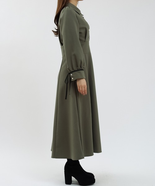 袖口リボンコルセットワンピース（ワンピース）｜ASTORIA ODIER（アストリアオディール）