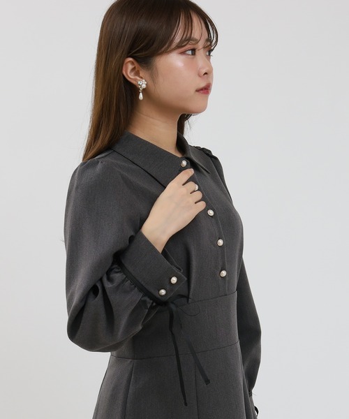 袖口リボンコルセットワンピース（ワンピース）｜ASTORIA ODIER（アストリアオディール）