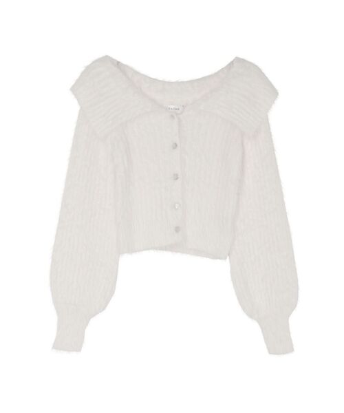 EATME(イートミー)の「BIGカラーニットTOP(ニット/セーター・レディース・ブルー/オフホワイト/ピンク・FREE)」の6枚目の写真