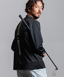 1minute 1second | mlt4918- 1M1S vertical print mock neck cut&sew カットソー(Tシャツ/カットソー)