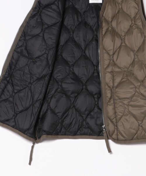 TAION（タイオン）の「【TAION】MILITARY V NECK W-ZIP DOWN VEST TAION-001ALSZML-1（ダウンベスト・メンズ・ブラック/ダークオリーブ/スモーキーグリーン系・M/L/XL/S）」の5枚目の写真
